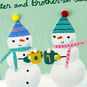 Snowmen Christmas Card for Sister and Brother-in-Law Card Front Detail image number 6
