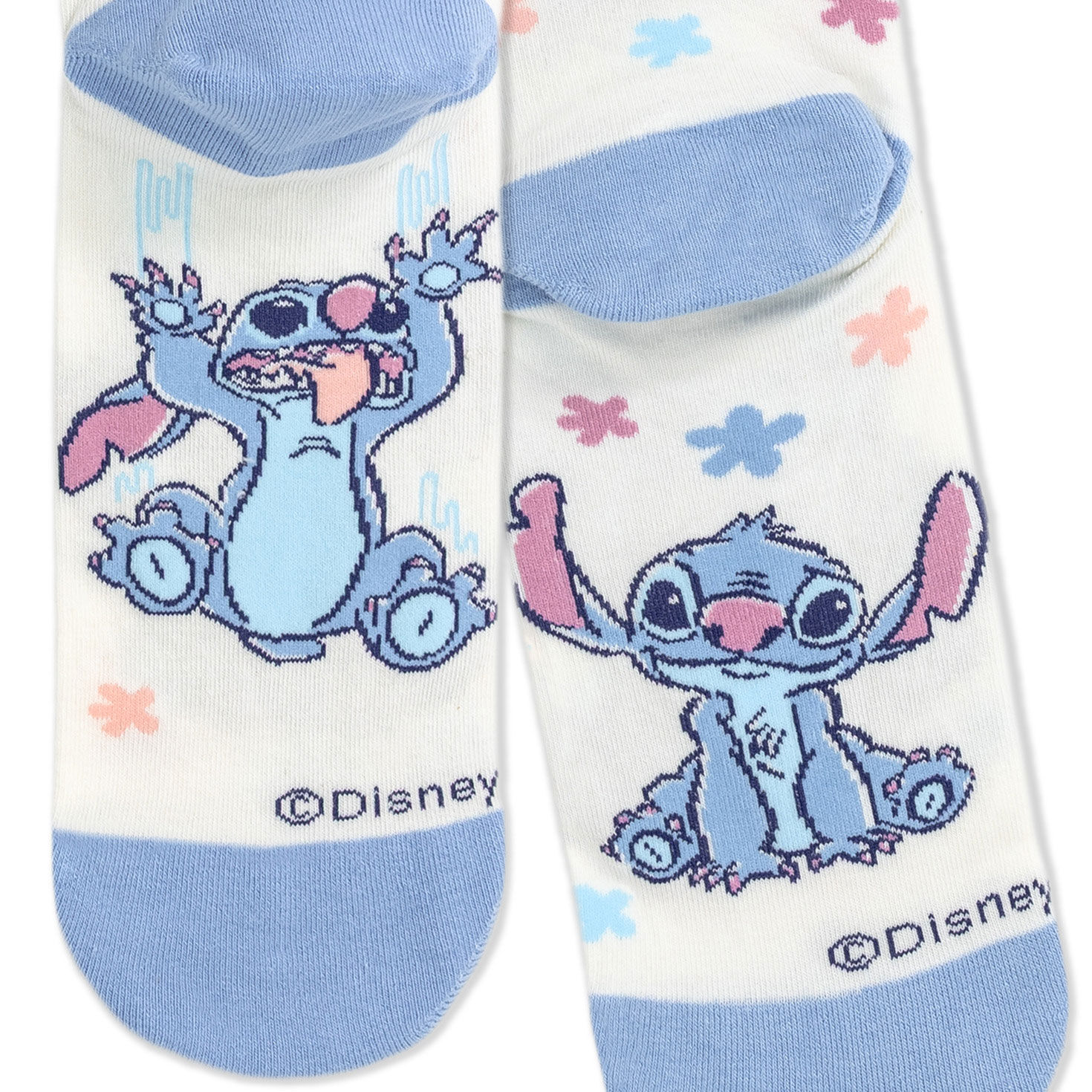 Disney Stitch Novelty Crew Socks upclose view image number 4