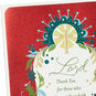 Cross and Flowers Clergy Appreciation Christmas Card Card Front Detail image number 5