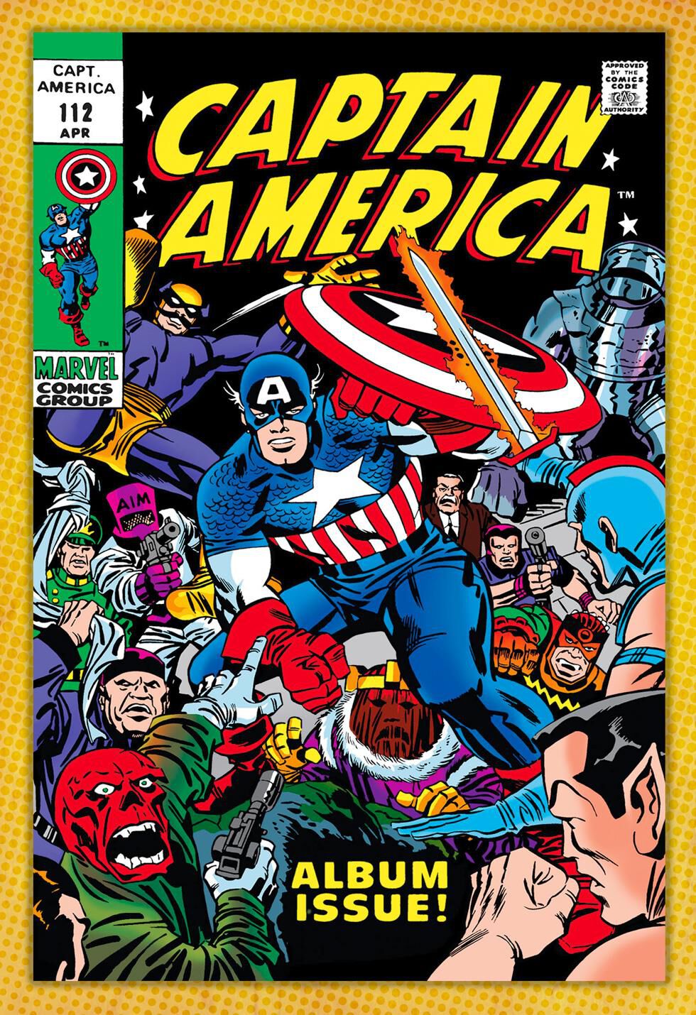 Marvel Captain America Comic Book Cover Father's Day Card