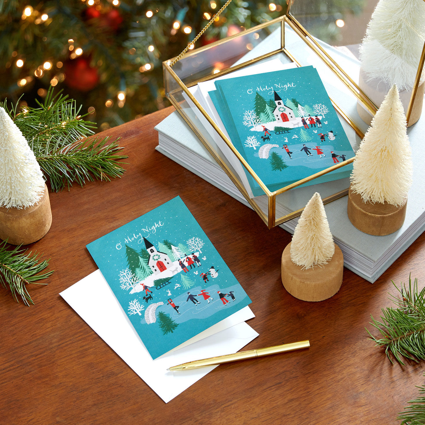Church and Town Packaged Christmas Cards, Set of 5 for only USD 5.00 | Hallmark