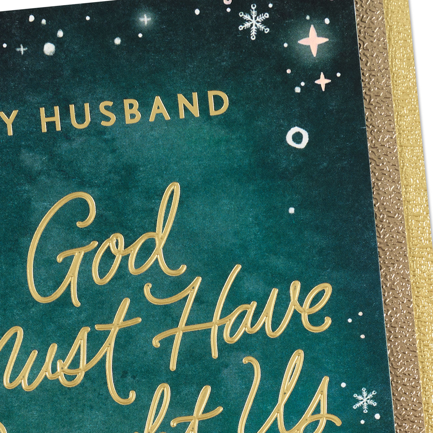 Starry Sky Religious Christmas Card for Husband Card Front Detail image number 6