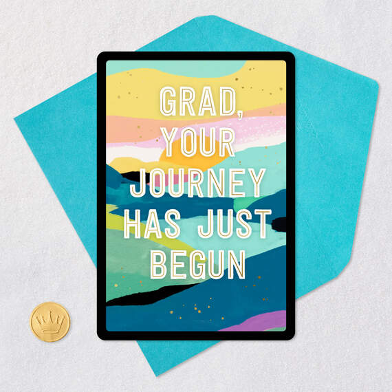 Your Journey Has Just Begun Video Greeting Graduation Card, , large image number 7