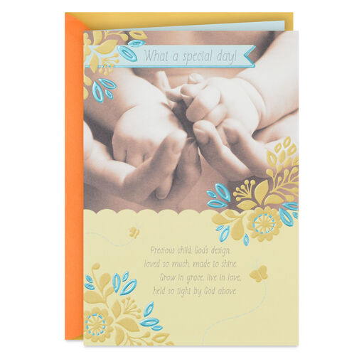 Precious Child Religious Christening Card, 