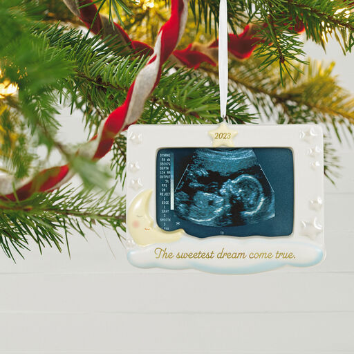 Sweetest Dream Come True 2023 Porcelain Photo Frame Ornament, 