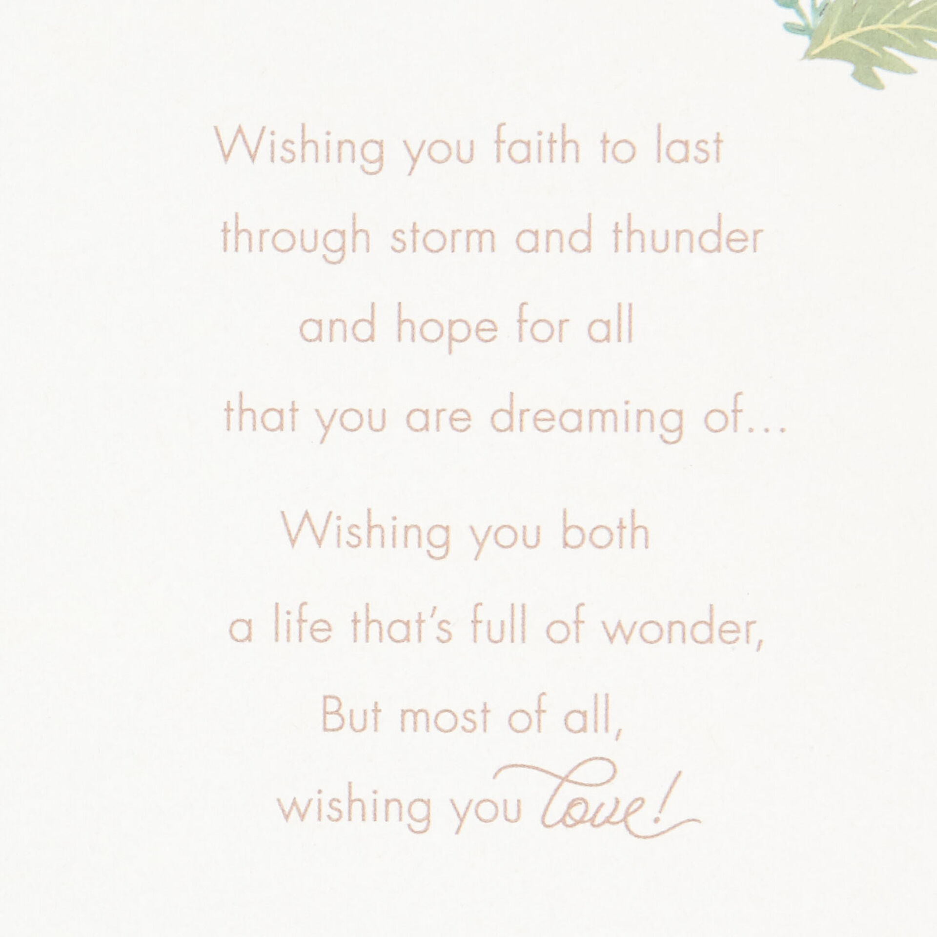 A Wish For Your Marriage Wedding Card - Greeting Cards - Hallmark