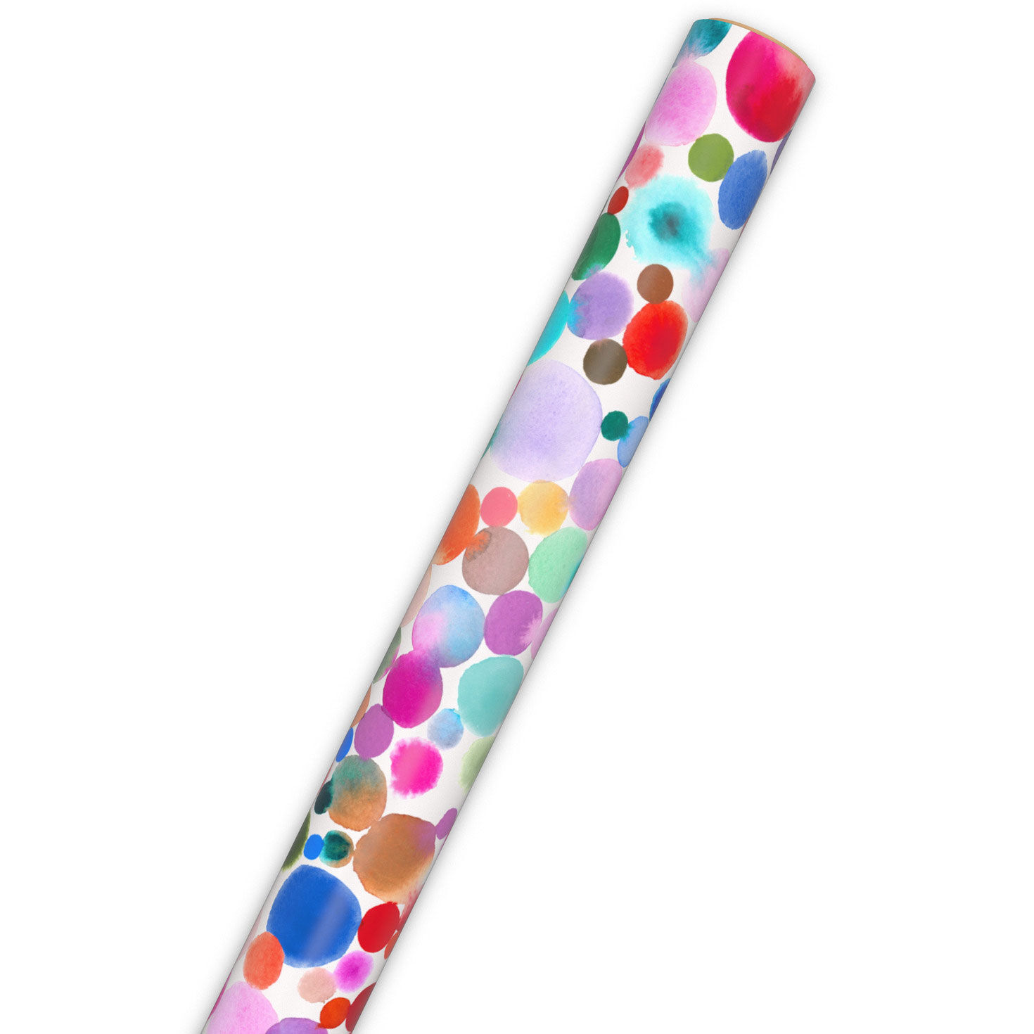 Colorful Painted Dots Wrapping Paper  image number 6