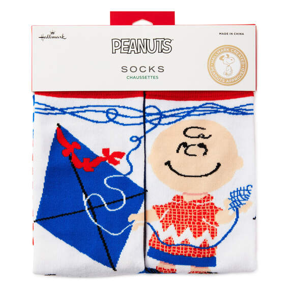 Peanuts® Charlie Brown With Kite Novelty Crew Socks, , large image number 2