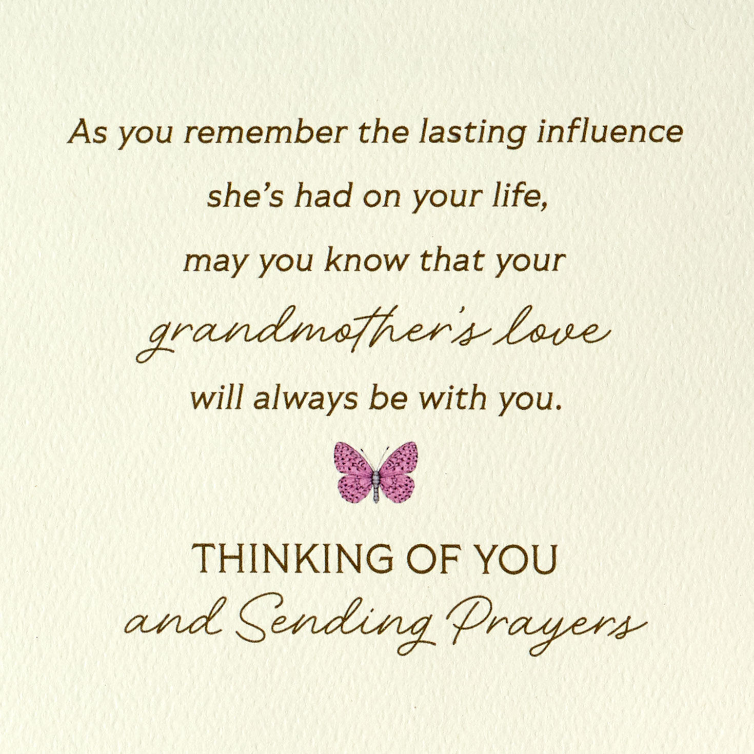 Her Love Will Always Be With You Sympathy Card for Loss of Grandmother for only USD 5.99 | Hallmark