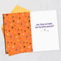 Purple and Orange Stars Halloween Card for Granddaughter Open card with envelope image number 3
