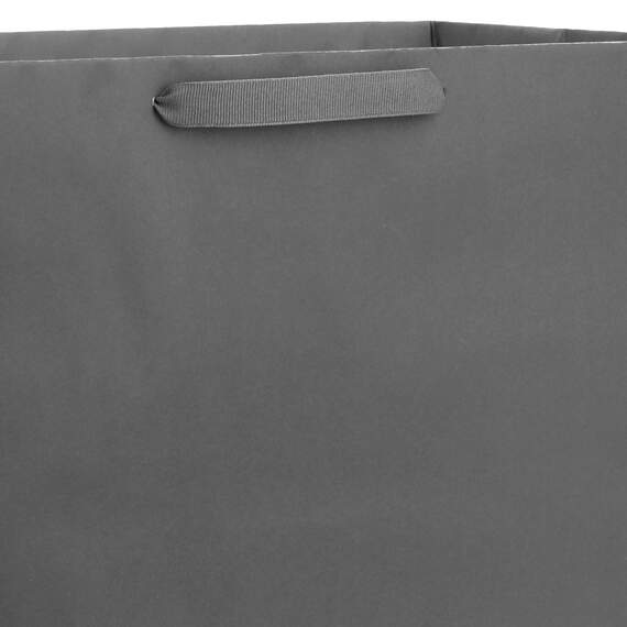 Everyday Solid Gift Bag, Gray, large image number 4