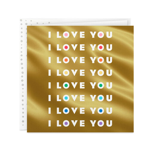 Queerly I Love You Rainbow Card, 