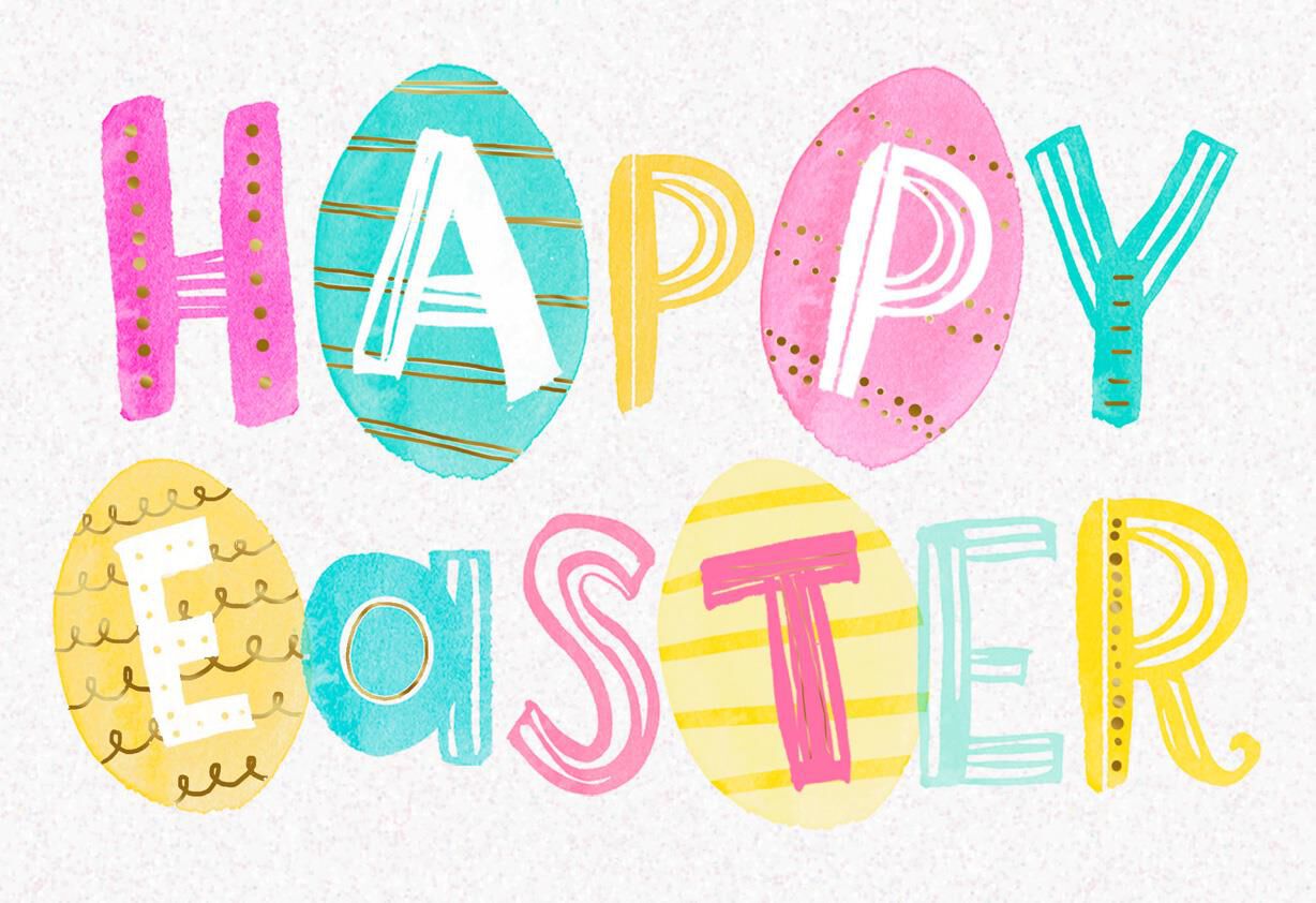 Pastel Egg Letters Easter Card Greeting Cards Hallmark