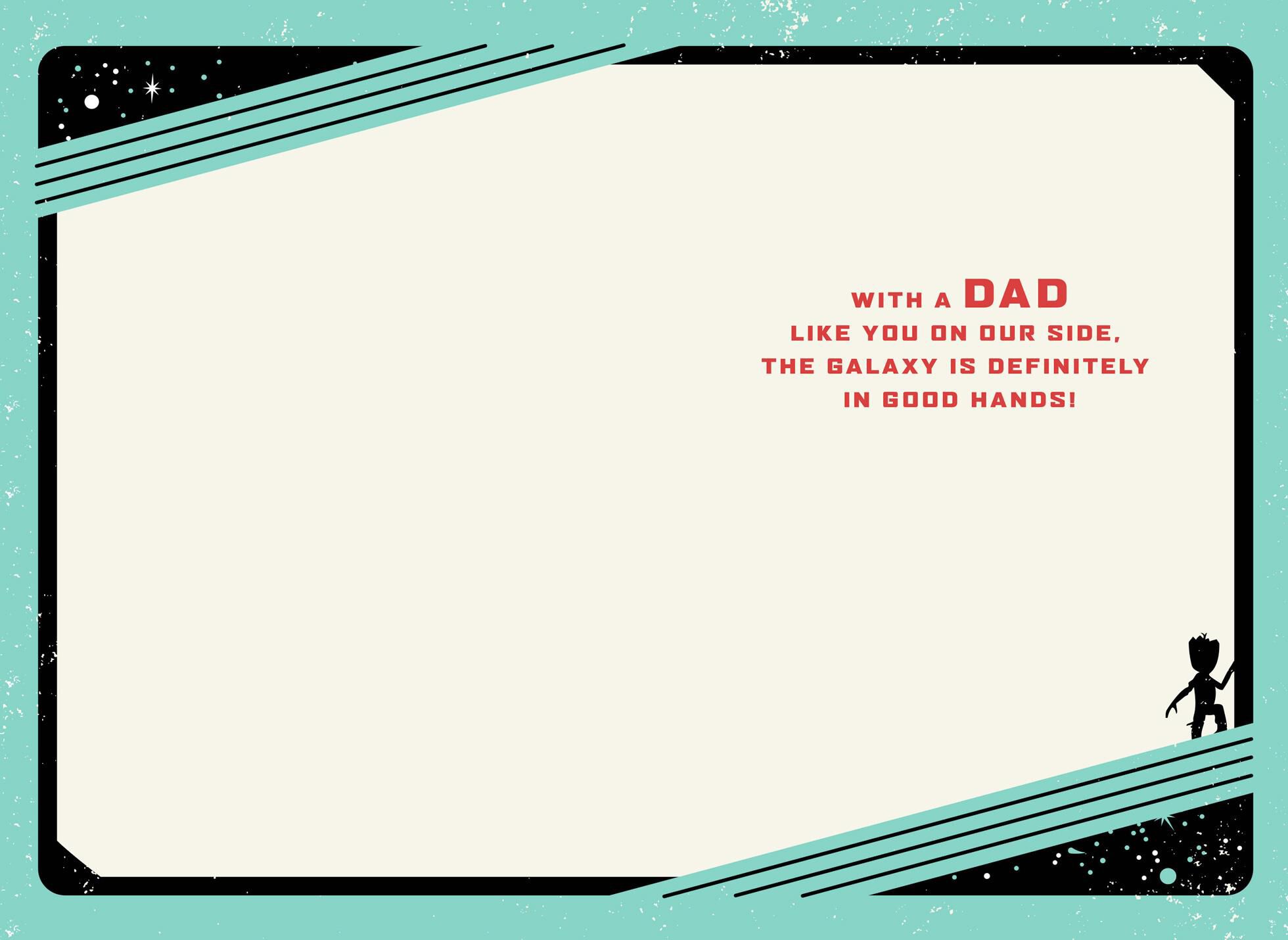 Guardians of the Galaxy Downright Awesome Dad Father's Day Card