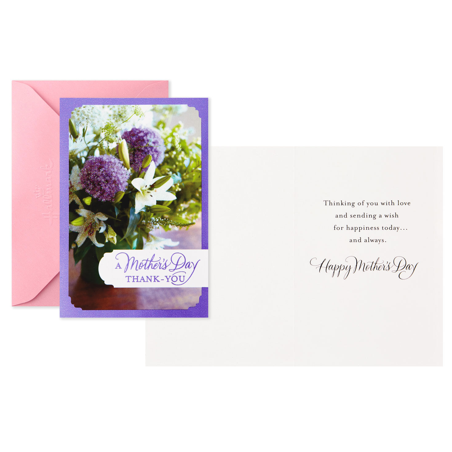 Spring Bouquets Mother's Day Cards, Pack of 6 Card Front with Sentiment image number 2