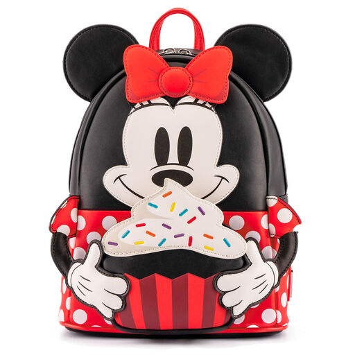 Loungefly Disney Minnie Mouse Sprinkle Cupcake Cosplay Mini Backpack, 