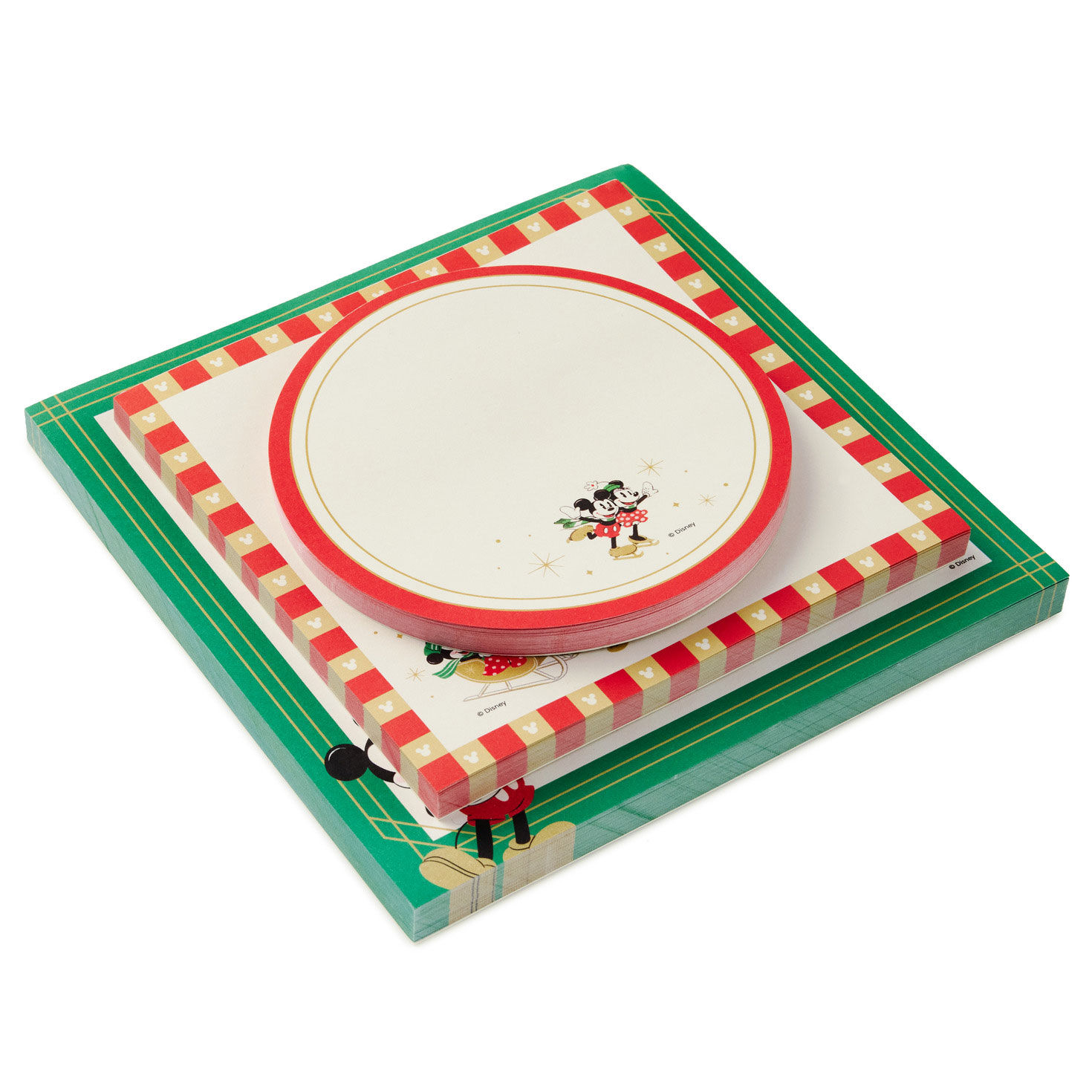 Mickey Mouse Holiday Note Pad Trio fronts stacked image number 2