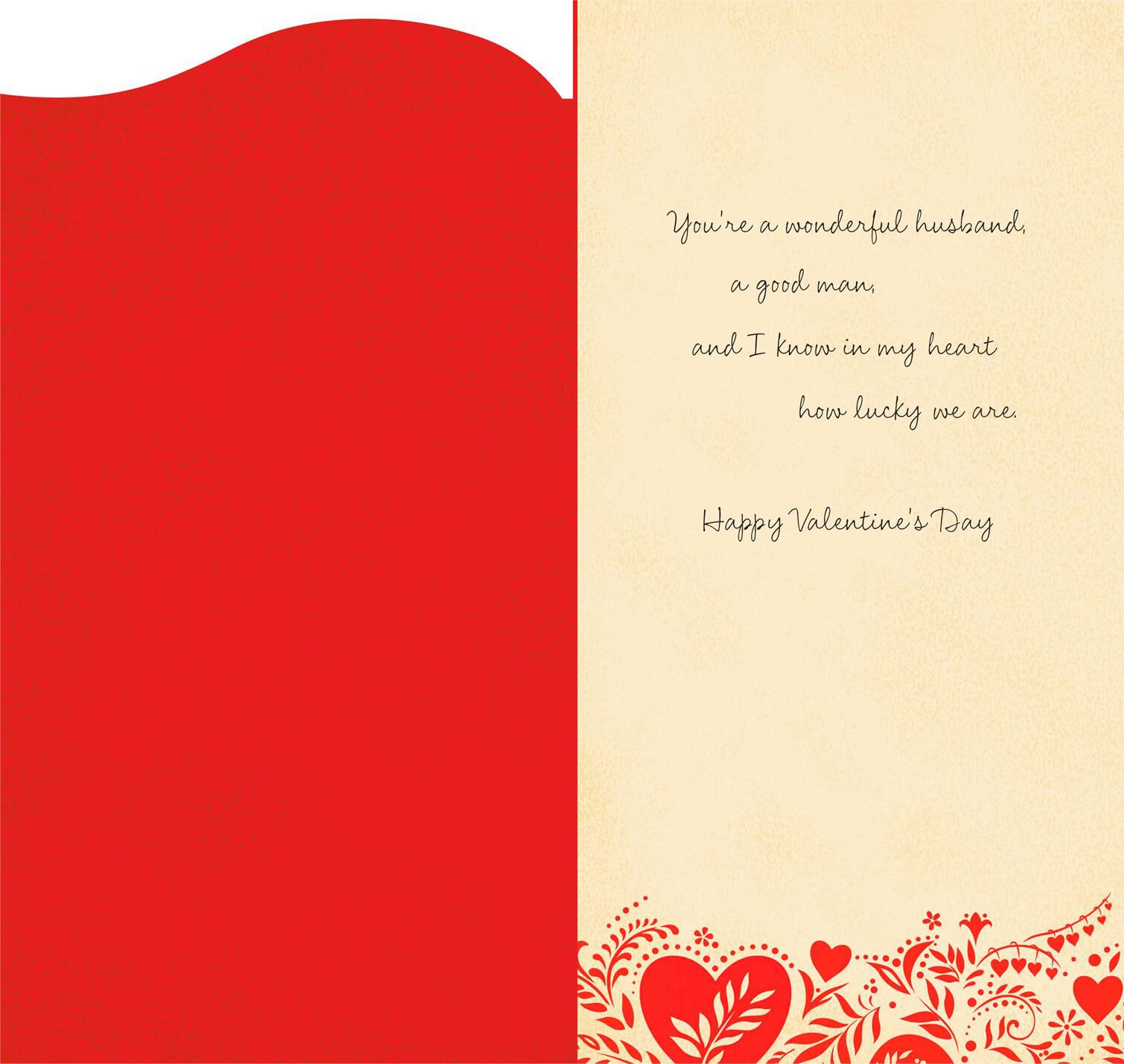 Grateful for You Valentine's Day Card for Husband