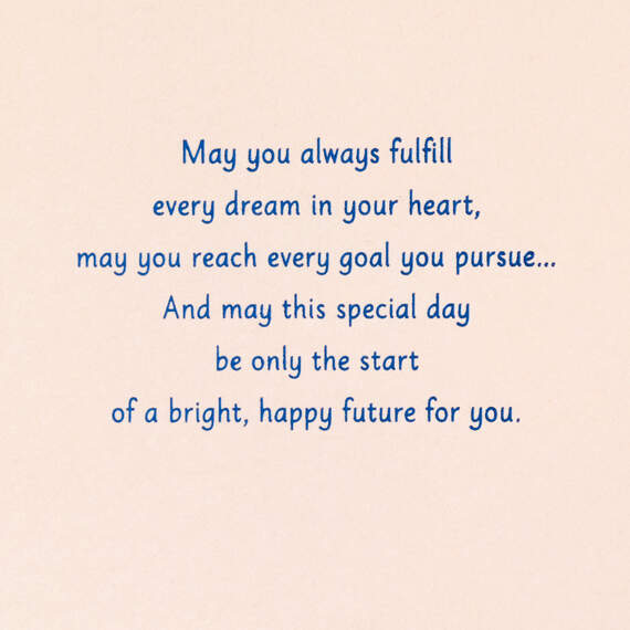 Marjolein Bastin Tomorrow's Dreams Will Blossom Graduation Card, , large image number 2