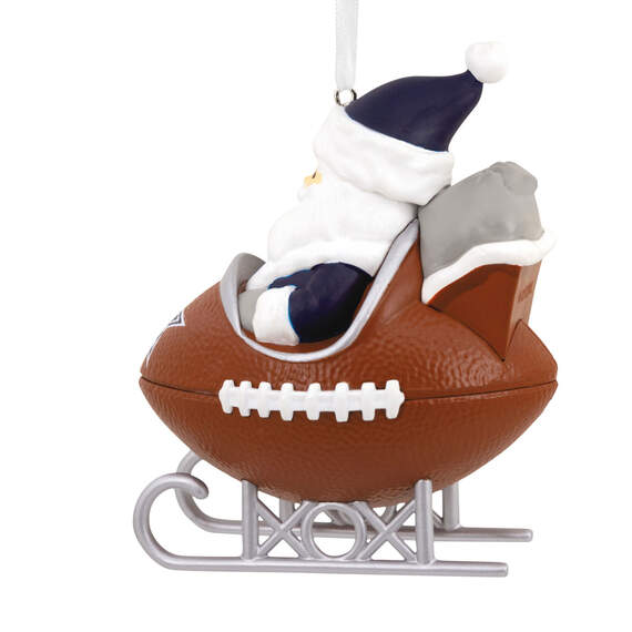 NFL Dallas Cowboys Santa Football Sled Hallmark Ornament, , large image number 5