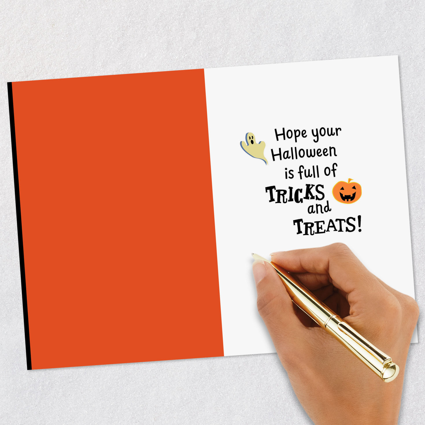 Stitch in Witch Costume Halloween Card for Kid Signing card image number 6