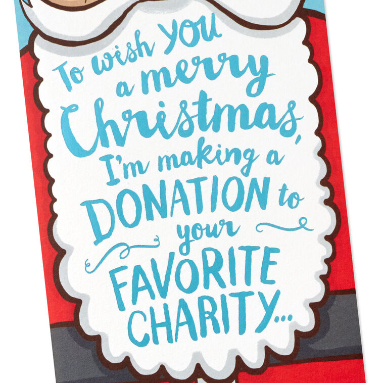 Santa Funny Pop-Up Money Holder Christmas Card Card Front Detail image number 6
