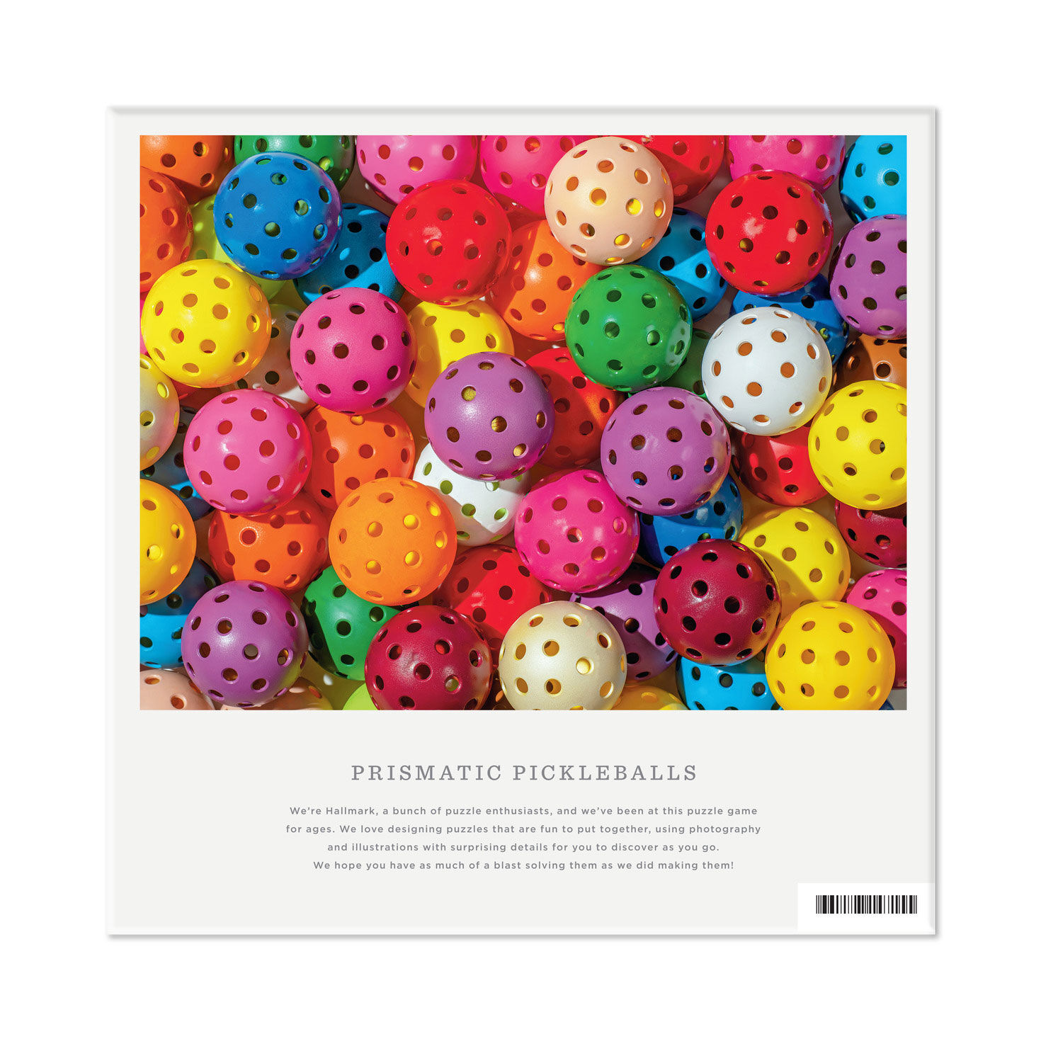 Colorful Pickleballs Jigsaw Puzzle package back image number 6