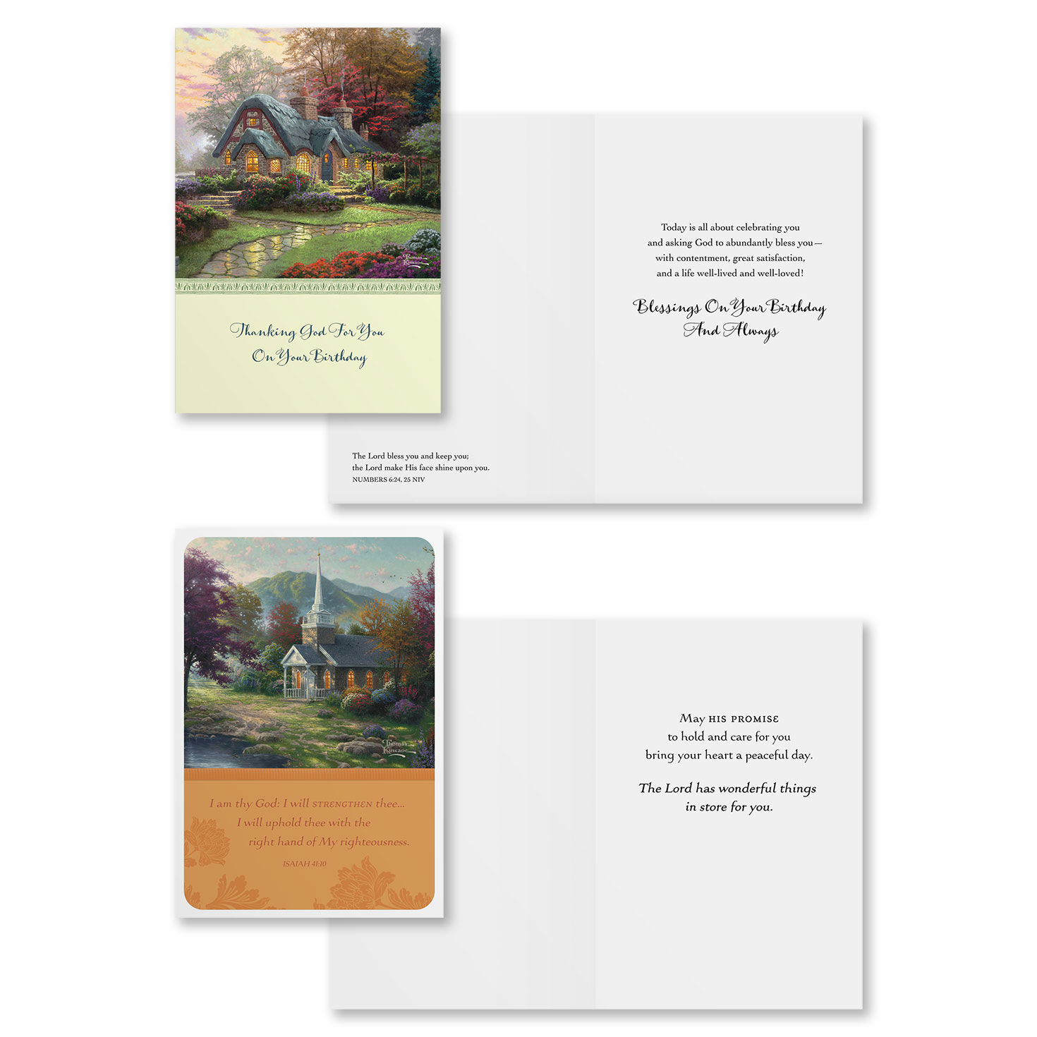 Kinkade DaySpring All Occasion Cards Assortment Card Fronts with Sentiments image number 3