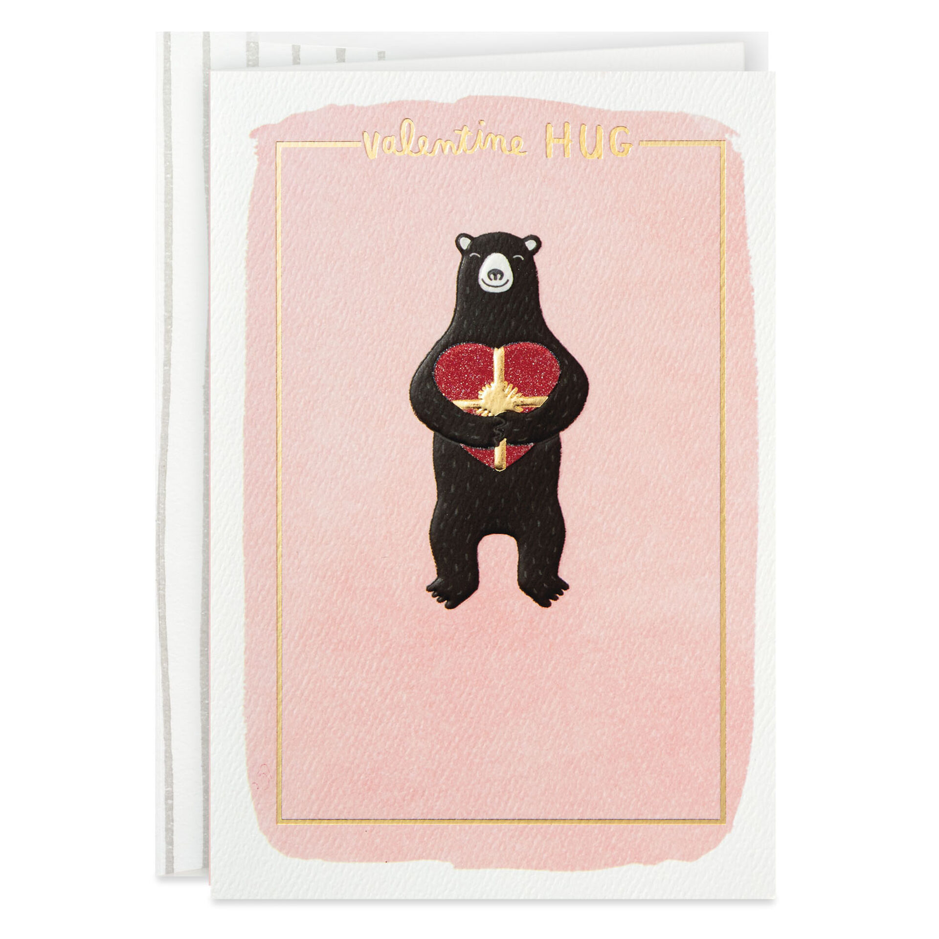 Cuddling Bears Personalised Valentines Greetings Card