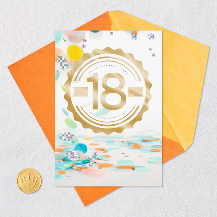 An Exciting Age and Amazing Year 18th Birthday Card, , large image number 6