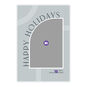 Modern Arch on Blue Flat Holiday Photo Card, , large image number 5