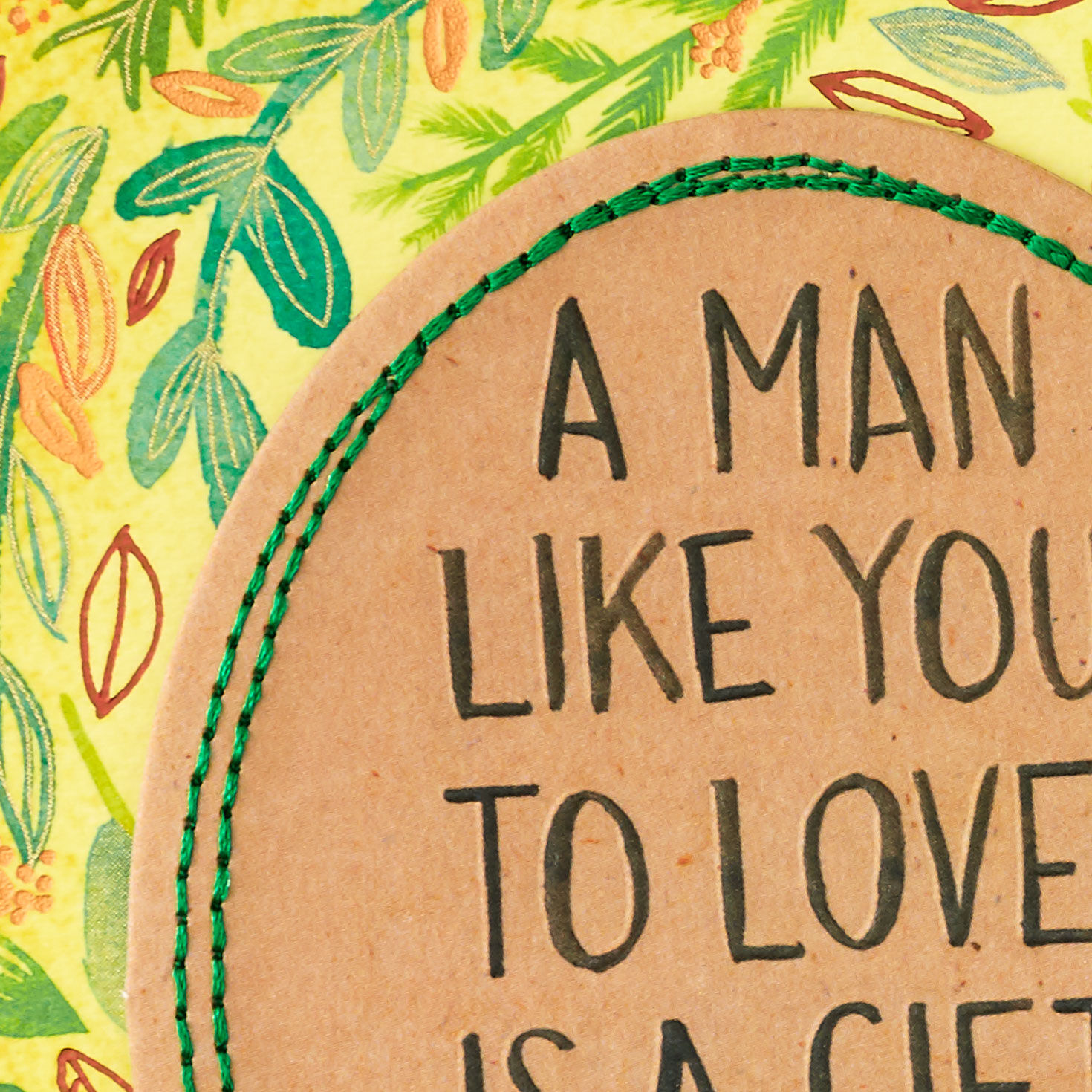 Colorful Vines Romantic Love Birthday Card for Him Card Front Detail image number 5