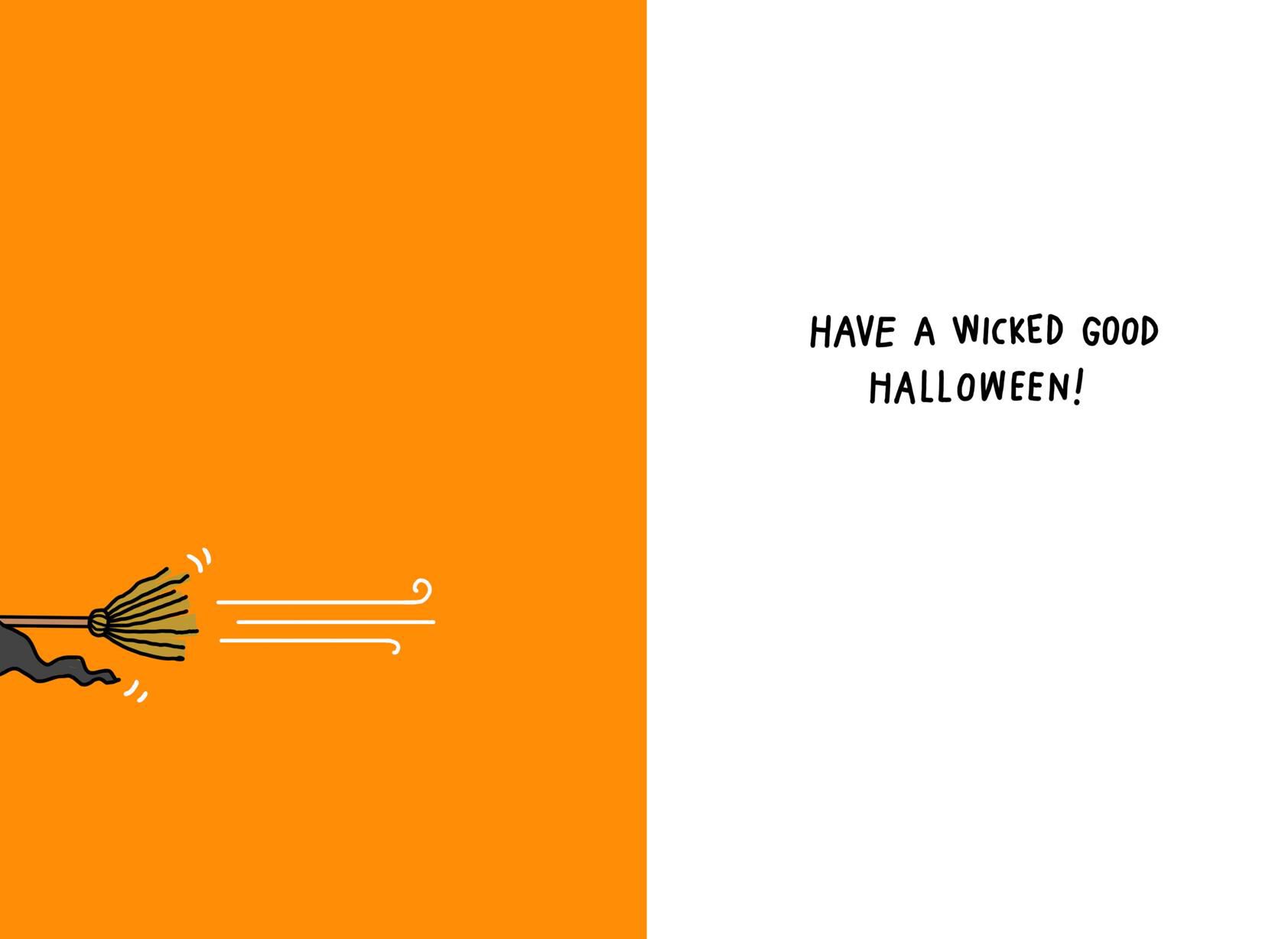 Wicked Good Witch Funny Halloween Card