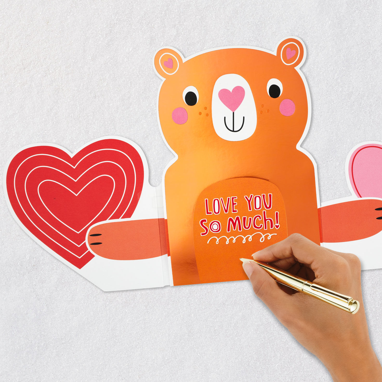 Bear Hug Musical Valentine's Day Card signing card image number 8