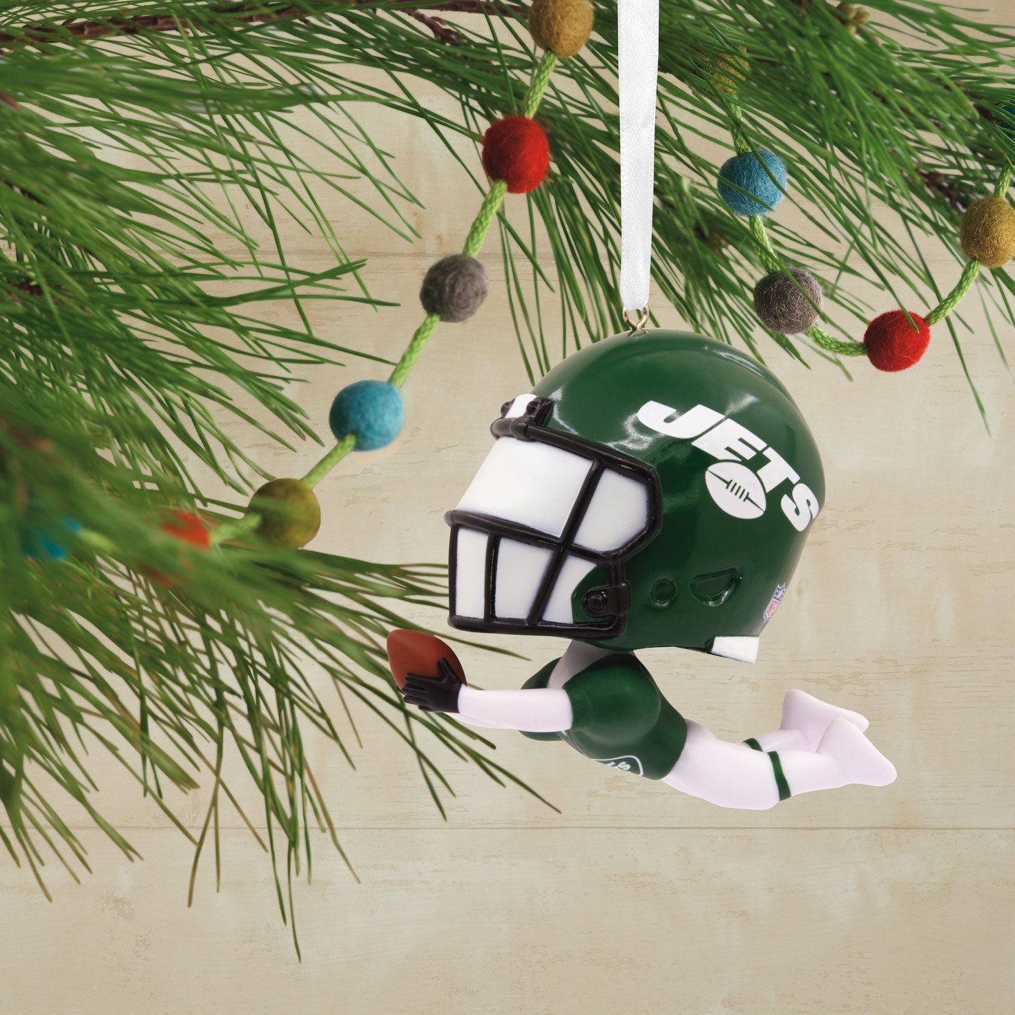 NFL New York Jets Bouncing Buddy Hallmark Ornament, , large image number 2