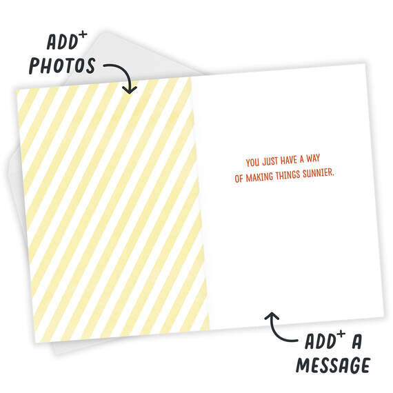 You Make Things Sunnier Folded Photo Card, , large image number 4