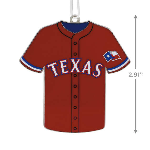 MLB Texas Rangers™ Baseball Jersey Metal Hallmark Ornament, , large image number 3