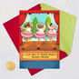 Dancing Men in Tutus Funny Christmas Card Card Front with Envelope and Gold Seal image number 5