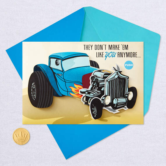 Vintage Hot Rod Car Father's Day Card With Sound and Motion, , large image number 5