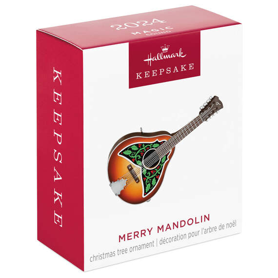 Mini Merry Mandolin Musical Ornament, 1.31", , large image number 7