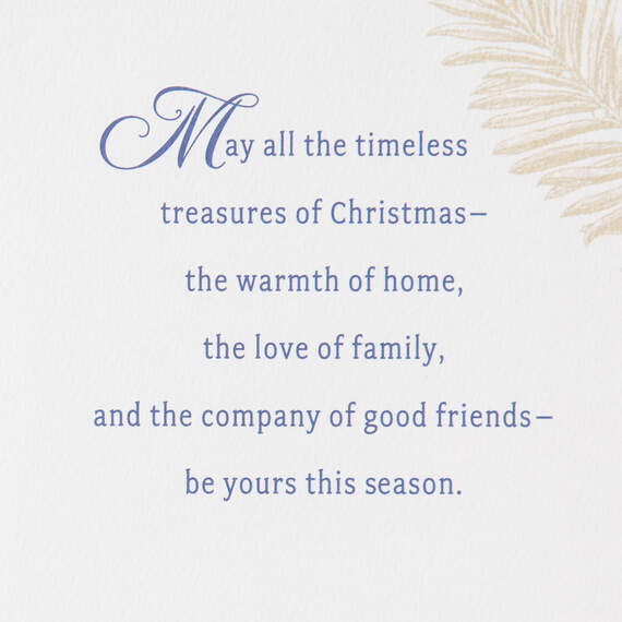 Merry Christmas Elegant Foil Wreath Christmas Card, , large image number 2