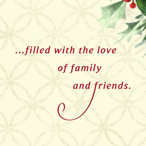 A Season Filled With Love, Family and Friends Christmas Card From Us, 