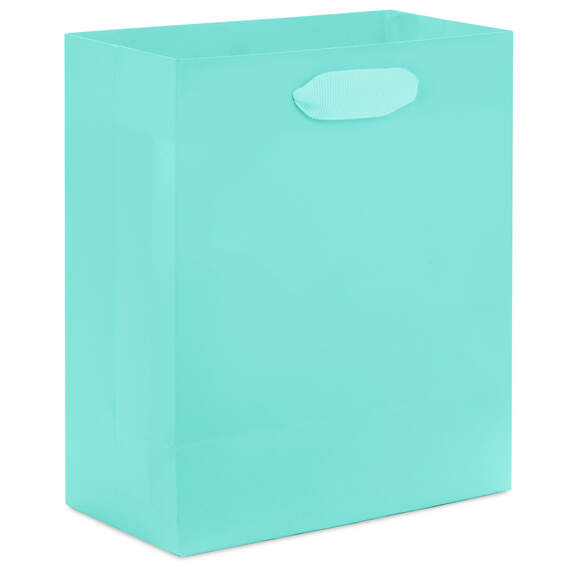 6.5" Aqua Small Gift Bag, Aqua, large image number 6