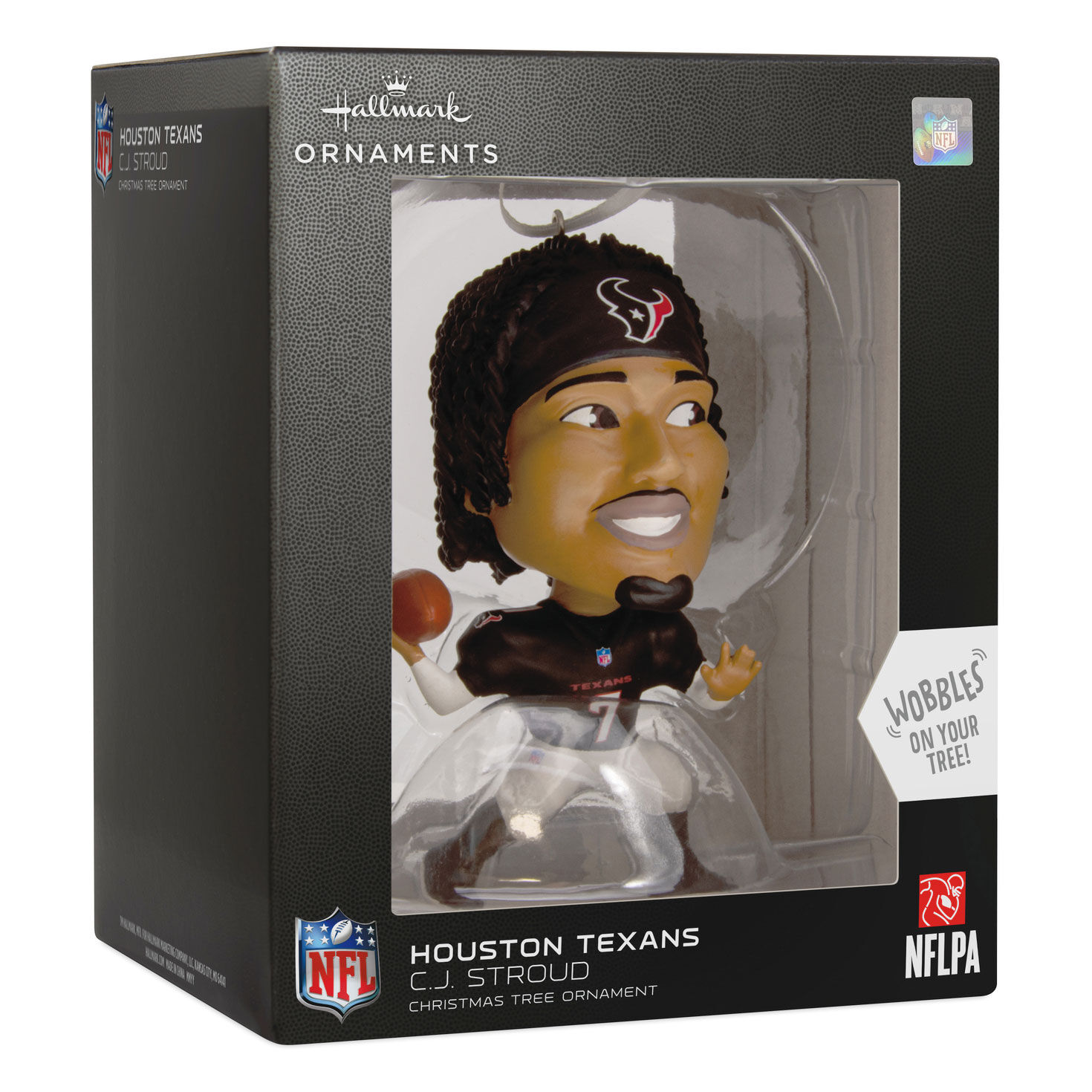 C.J. Stroud Bobblehead Christmas Ornament package front image number 7
