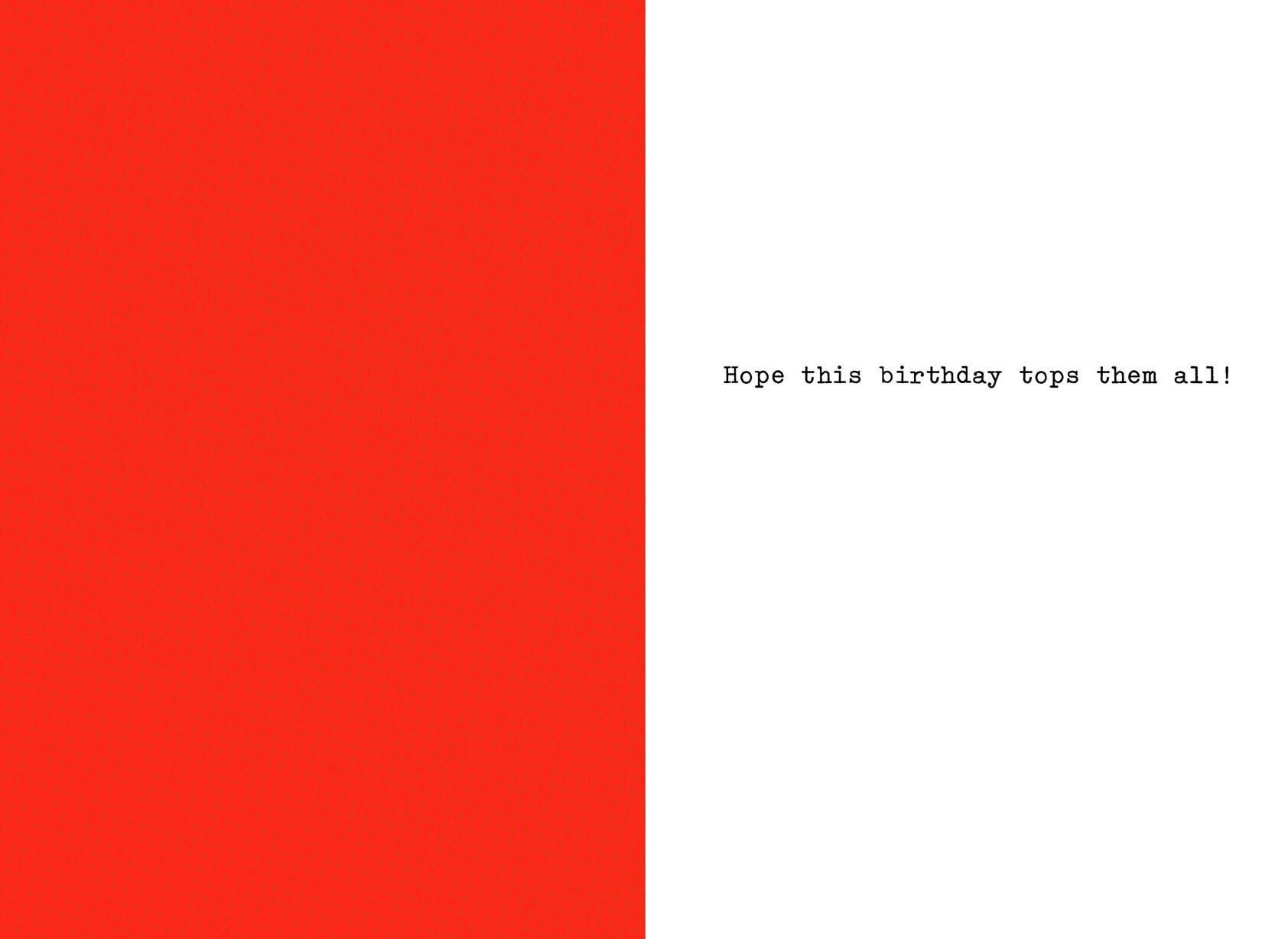 Old Age Ice Cream Sprinkles Funny Birthday Card