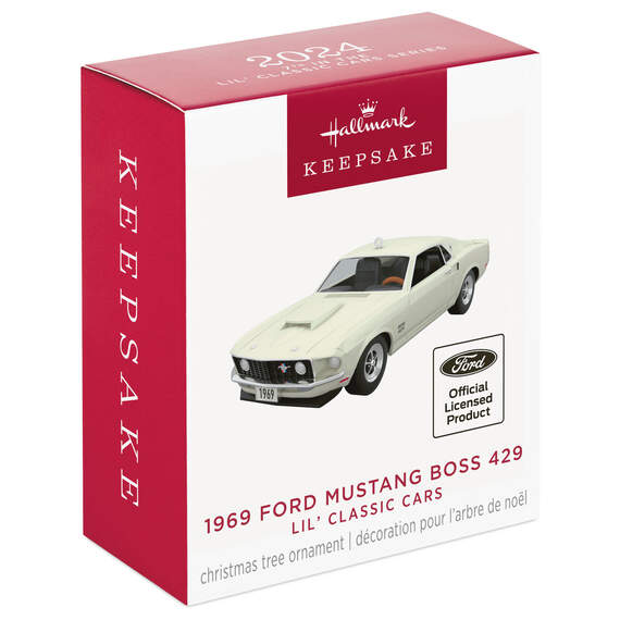 Mini Lil' Classic Cars 1969 Ford Mustang Boss 429 2024 Metal Ornament, 0.7", , large image number 7