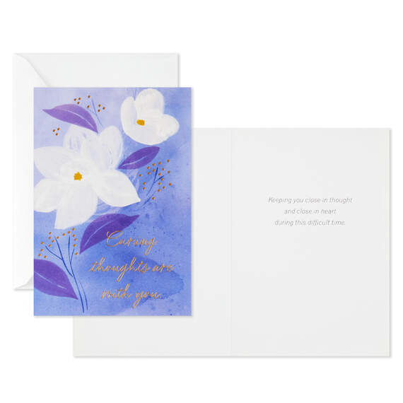 Serene Flowers Assorted Sympathy Cards, Pack of 12, , large image number 5