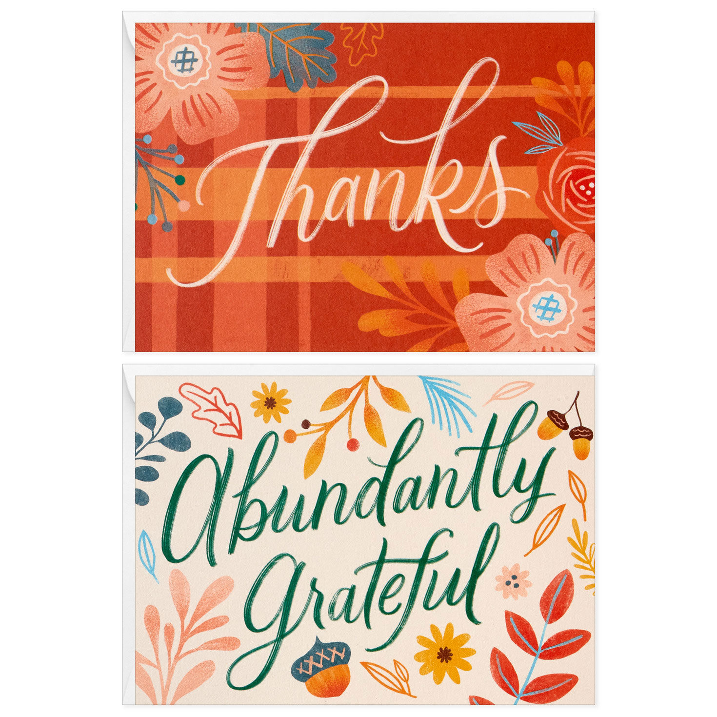 Fall Florals Assorted Blank Thank-You Note Cards, Pack of 50, , large image number 2