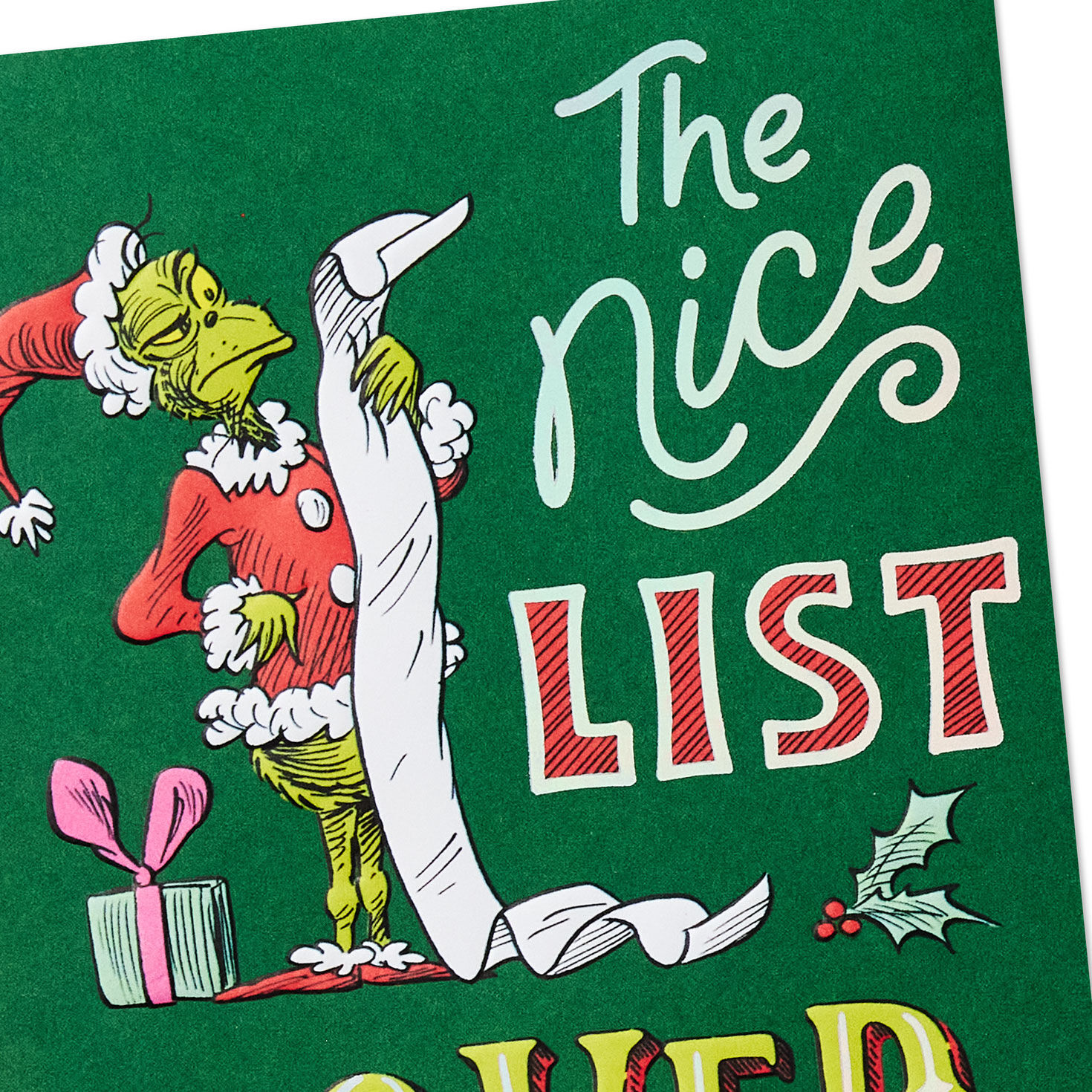 Santa Grinch Gift Card Holder Christmas Card Card Front Detail image number 5