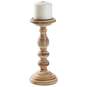 Small Turned Wood Candle Holder, 9.75", , large image number 2